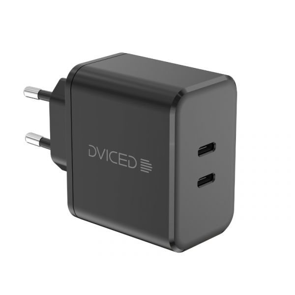 Dviced Wall charger 65W GaN 2 USB-C EU, Black (DV221010)